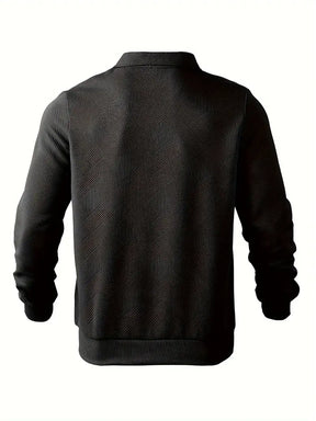 Theon - Jersey vintage com zíper e design geométrico